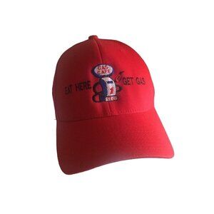 Crested Butte Colorado Eat Here Get Gas Cap Hat Embroidered Size S/M